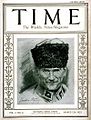 Image 29Atatürk on the cover of the Time magazine, Vol. I No. 4, March 24, 1923. Title: "Mustapha Kemal Pasha" (from History of Turkey)