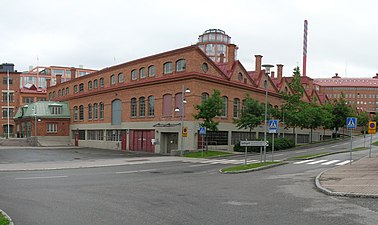 Tidigare J.V. Svensons Motorfabriks lokaler
