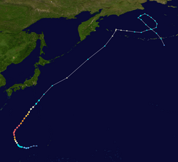 颱風鸚鵡的路徑圖