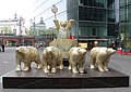 Cuadriga de Osos Buddy en la avenida Kurfürstendamm