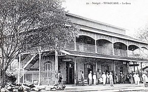 La gare vers 1905.