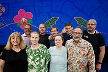 Trustees stand together Wikimania 2023.jpg