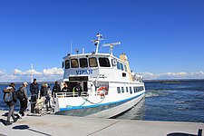 O ferry boat para Vrångö.