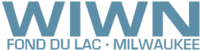 A simple two-line logo in muted blue appears. The first line features "WIWN", with the second line reading "FOND DU LAC • MILWAUKEE" in all capital letters.
