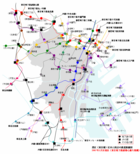 港区・鉄道路線図