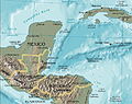 Map of the Highlands of Central America/Mappa tal-Highlands tal-Amerika Ċentrali.(Mapa de la Parte Alta de Centroamérica)