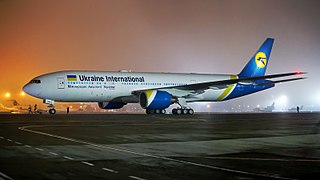 Boeing 777 de la aerolínea Ukraine International