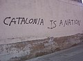 Independentist graffiti in Catalonia.