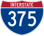 Interstate 375 marker