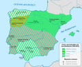 La provincia imperial de Hispania en 409-429.