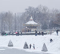 Les jardins en hiver.