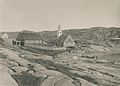 Church and doctor's residence of the town Jakobshavn (1900)