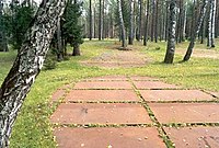 Place of mass graves of victims of the Katyn massacre of 1940