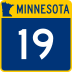 Trunk Highway 19 marker