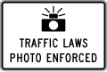 R10-18 Traffic laws photo enforced