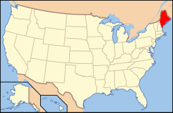 Maine elhelyezkedése az USA-ban
