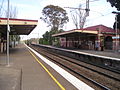 Southbound view from Platform 1, October 2005