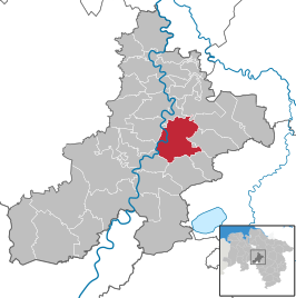 Kaart van Nienburg/Weser