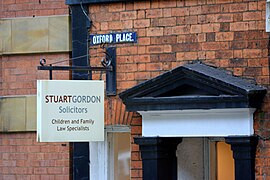 Old Street Sign, Oxford Place, Leeds - geograph.org.uk - 4896330.jpg