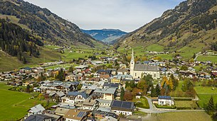 Blick auf das Zentrum von Rauris