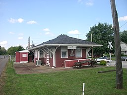 The Depot, stationsbyggnad omvandlad till restaurang.
