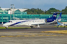 Embraer 145LR en el Aeropuerto Internacional La Aurora