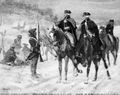 George Washington and General Lafayette at Valley Forge.