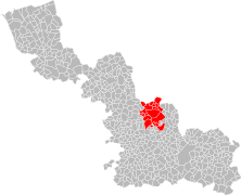 La dix-neuvième circonscription en 1958.