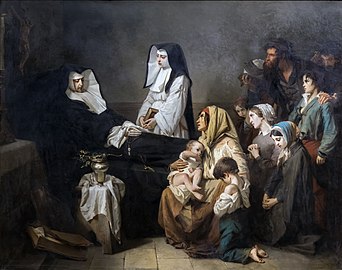 La Mort d'une sœur de charité (1850), musée des Augustins de Toulouse.