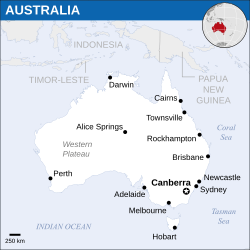 Location of Úc