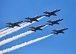 Thumbnail for File:Blue Angels in delta formation during Fleet Week 2018.jpg