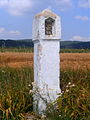Stone column shrine in Vřesovice, Czech Republic