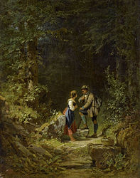 Encounter in the Forest 1850s