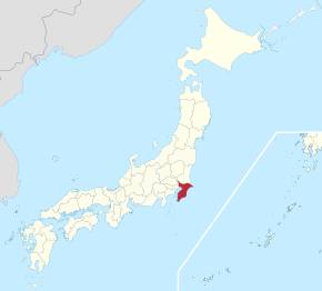 Poziția regiunii Prefectura Chiba