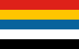 Staatsflagge der Republik China 1912–1928 (Fünf-Farben-Flagge, 五色旗, wǔsèqí)