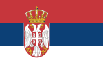 Serbiens flagga.