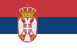 Serbische Flagge