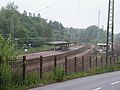 links de lijn naar Keulen, rechts de lijn naar Düsseldorf