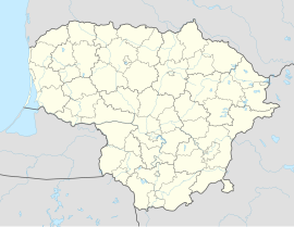 Паневежис на карти Литваније