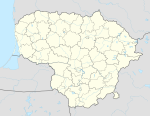 Mapa konturowa Litwy