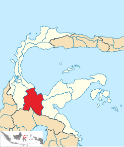 Location within Central Sulawesi