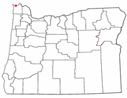 Vị trí trong Oregon