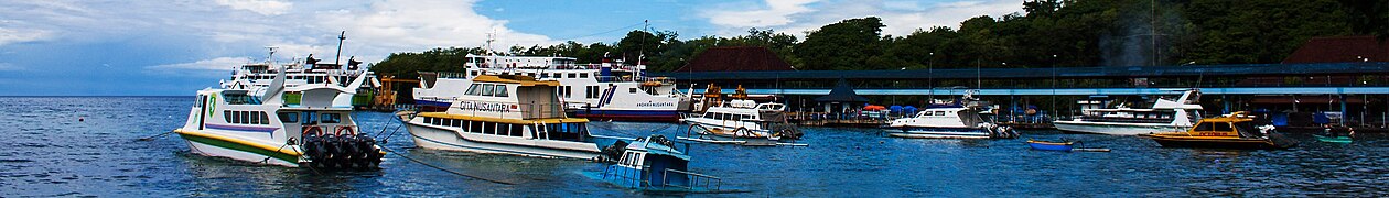 Boats in Padang Bai, Lombok