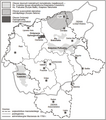Mapa biskupských knížectví Łowiczkého a Pułtuskského a proboštského Knížectví sieluńského