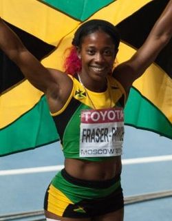 Shelly-Ann Fraser-Pryce Moskovassa 2013