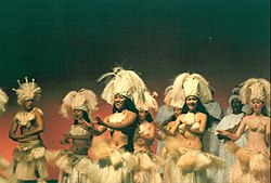 Maorių šokis „kaparima“
