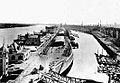 Der Rheinauhafen kurz vor Vollendung um 1898