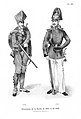 Die Uniformen des Bataillons 1814 und 1843