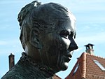 Profil der Madam Felle an dem Monument in Sandviken/Bergen