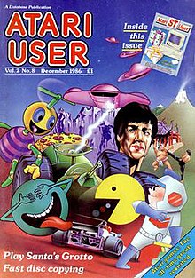 Cover of the December 1986 issue. It contains the Atari ST User supplement (see top right).